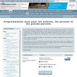 Programmation Java Pour Les Enfants Institut Montefiore
