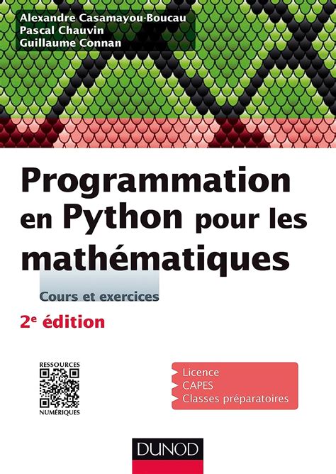 Programmation en Python pour les mathématiques - 2e éd. (Sciences Sup)