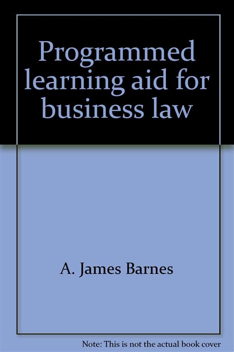 Programmed Learning Aid For Introduction To Business