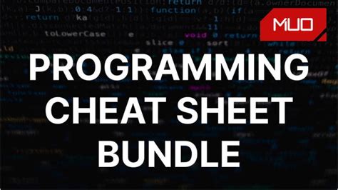 Programming Cheat Sheet Bundle Free Makeuseof Cheat Sheet Vrogue