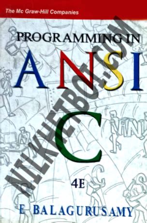 Programming In Ansi C By 4e Balagurusamy