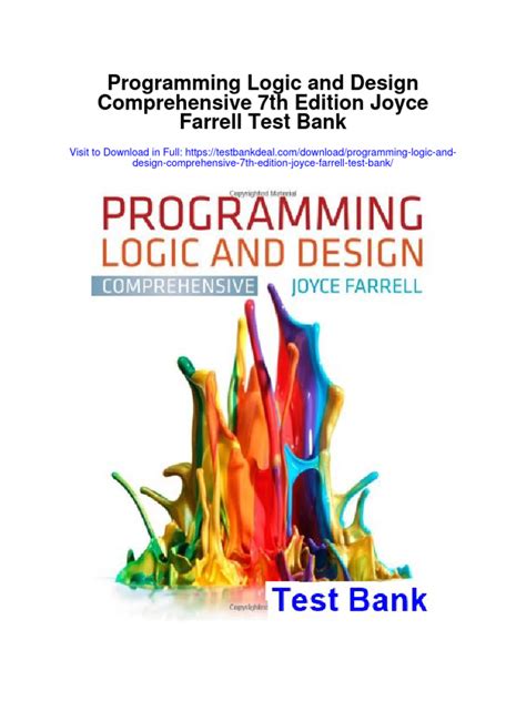 Programming Logic And Design 7th Edition