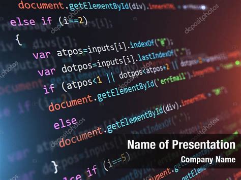 Programming programming code abstract PowerPoint Template Programming