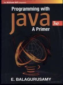 Programming with Java: A Primer