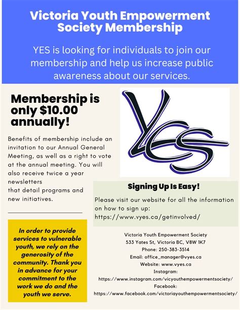 Programs - The Victoria Youth Empowerment Society