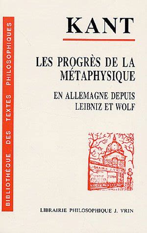Progrès de la métaphysique en allemagne depuis le temps de leibniz et de wolf, 1793. - Kollektiv trafik i byer, forstaeder og landdistrikter.