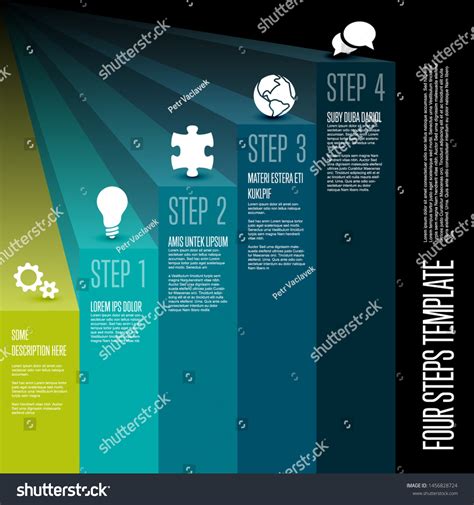 Progress Schema Template Royalty Free Vector Image