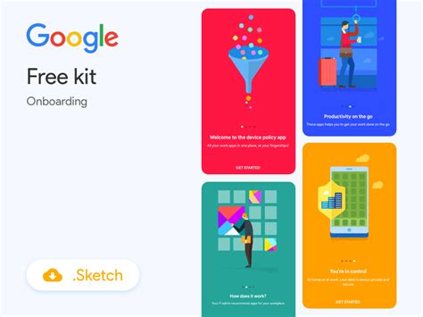 Progressive Web App Onboarding Sketch Freebie Download Free Resource For Sketch Sketch App Sources