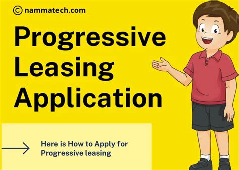 No cash or bad credit? Apply for no credit needed leasing and financing ... For more info Click Here on Progressive Lease to own program. HOW DOES THE LEASE .... 