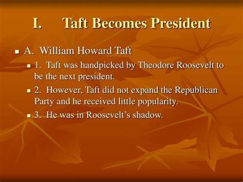 Progressivism Under Taft; of 14 /14. Match case Limit results 1 per page. Progressivism Under Taft Chapter 9 Section 4 The Americans: Reconstruction through the 20 th .... 