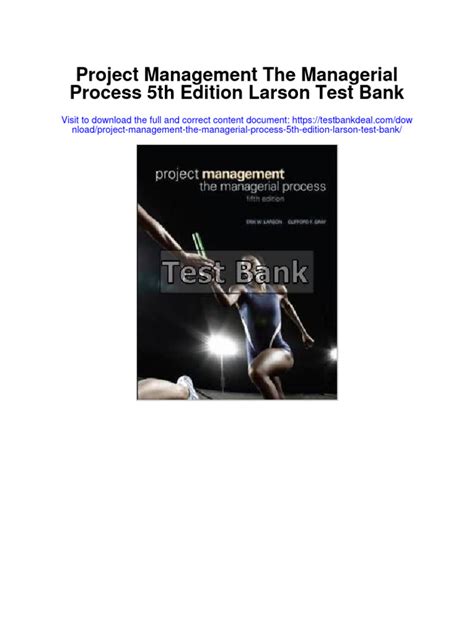 Project 5th Bank Managerial Test The Process Management Edition
