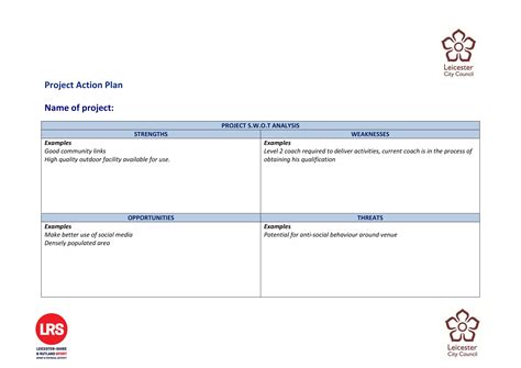 Project Action Plan Examples 21+ PDF, Word Examples