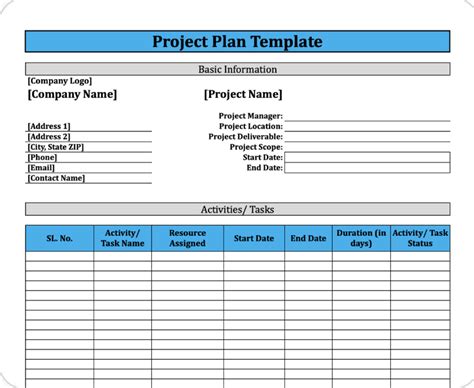 Project Book Template Project Management Business