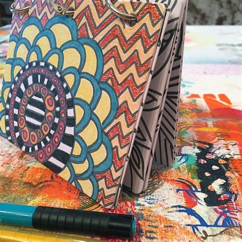 Project DIY Mini Coloring Book Stamping