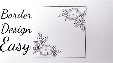 Project Easy Simple Flower Design Border Drawing Goimages Point