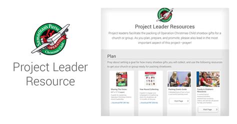 Project Leader Resources Samaritan #39 s Purse Canada