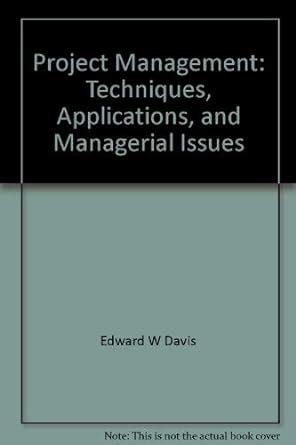 Project Management Techniques Applications And Managerial Issues