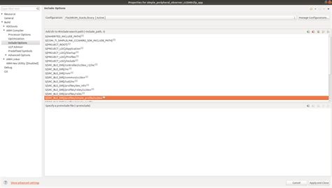 Project Path warning while importing - Code Composer Studio f…