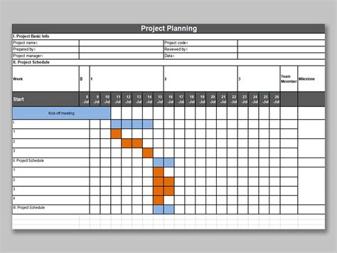 Project Plan Templates in Excel FREE Download