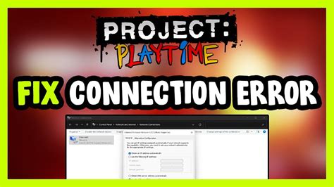 Project Playtime Connection Error Fix Guide