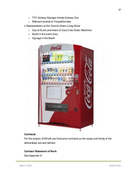 Project Proposal CocaCola Green Vending Machine