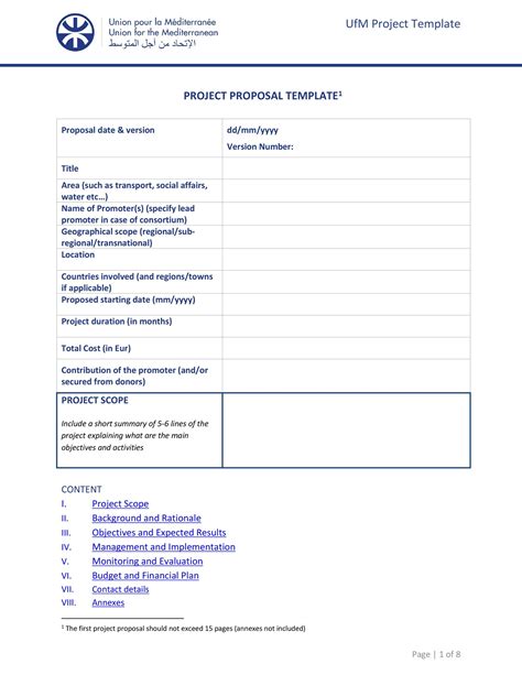 Project Proposal Form Template Sample Templates Sample Templates