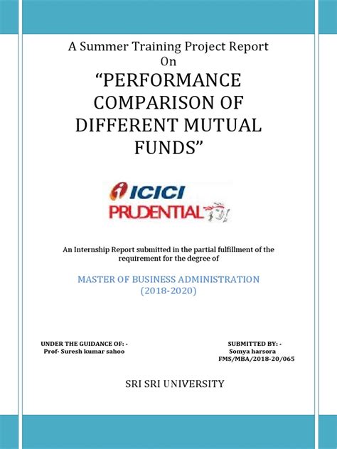 Project Report On Mutual Fund