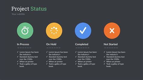 Project Status Keynote Presentation Template in 2020 Keynote