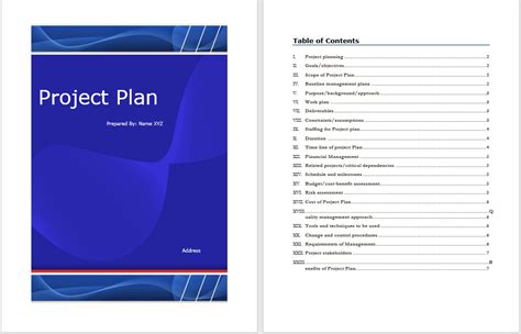 Project Templates In Word