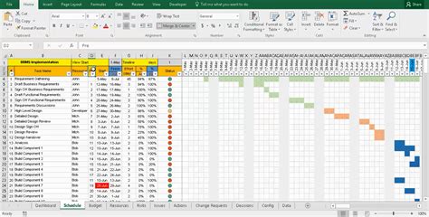 Project Tracking with Master Excel Project Manager Free Project