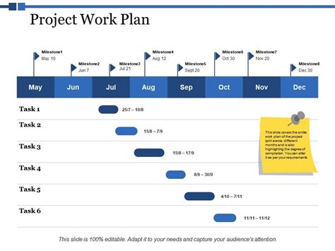 Project Work Plan Ppt Powerpoint Presentation Styles Vector