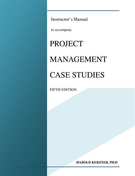 Project management case studies instructor manual. - Treffpunkt reitverein 03. ein schwieriger patient..
