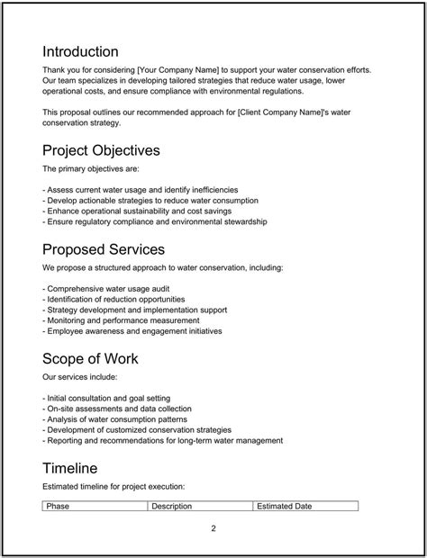 Project proposal for water conservation.  May 25, 2025 · Open this fre...