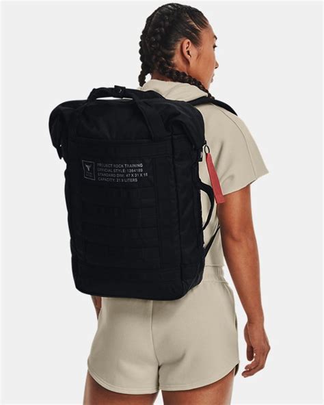 Project rock box duffle backpack. Wander EDCHello Wanderers! This is a really neat and unique backpack from Under Armour - the Project Rock Duffel Backpack!Links:The bag: https://www.underarm... 