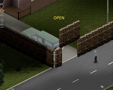 Survivors, Zomboid Team,in the apocalypse its important to check your log walls or fences from zombie-damage in your daily management routine. It might be a good idea to implement something to visualize the current stage damage of such structures.Thanks and keep up the quality!