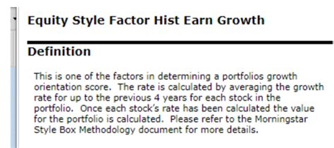 Projected Five-Year EPS Growth - Morningstar, Inc.