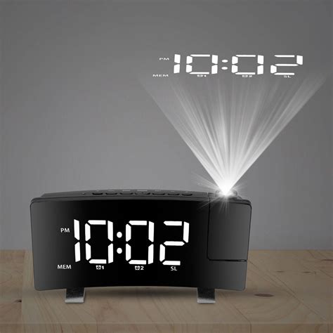 Projection Alarm Clock, Loud Vibrating Alarm Clock …