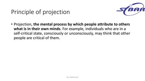Projection mapping at home.  Projection, the mental process by which people attribute...