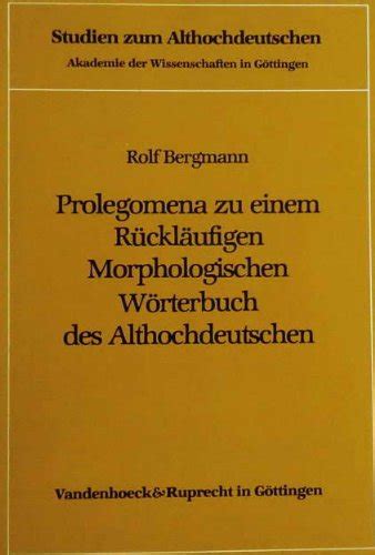 Prolegomena zu einem rückläufigen morphologischen wörterbuch des althochdeutschen. - Fisher price open top take along swing manual.