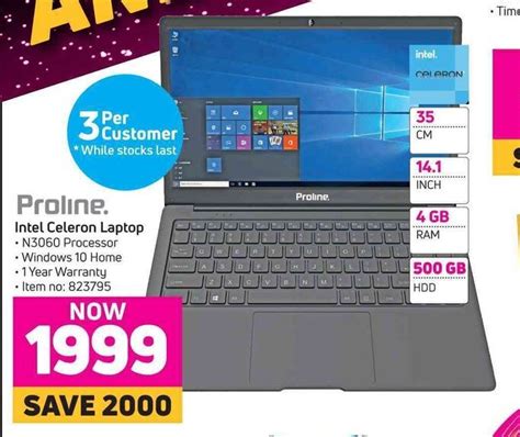 Proline Intel Celeron Laptop Game