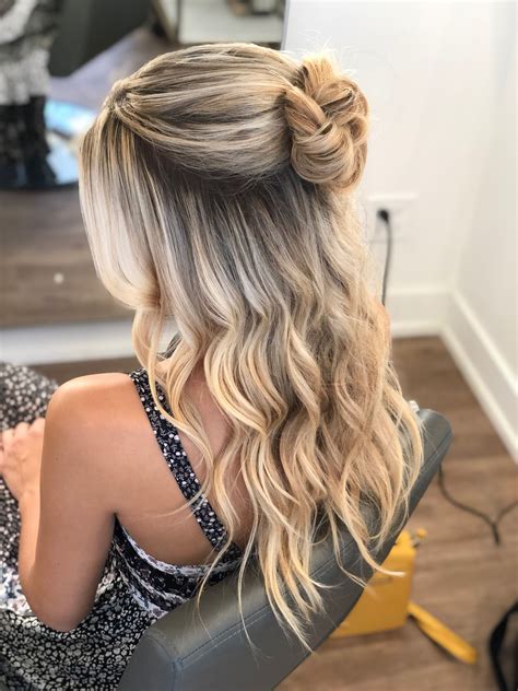 Prom Hairstyles For Long Hair Half Up Half Down Straight