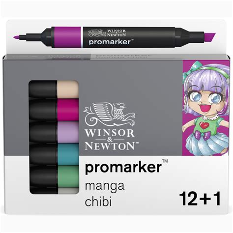 Promarker set manga chibi.  Winsor & Newton Promarkers deliver consistent, streak-free c...