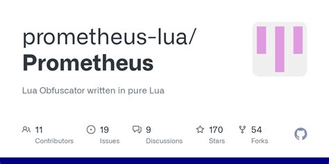 Prometheus lua obfuscator.  To Lua Obfuscator written in pure Lua. 0). 0 We would like to sh...