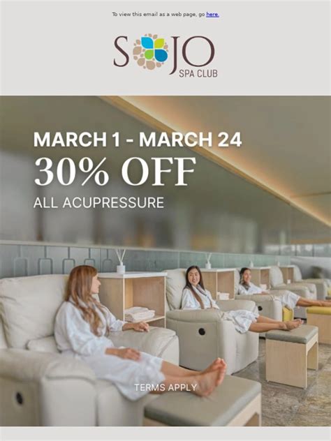 Promo Code SoJo Spa Club 15% OFF & 1 Deals April 2024