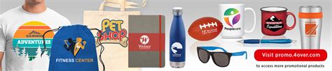 Promo Products Materials Guide and FAQ 4over Custom Promo Items Guide