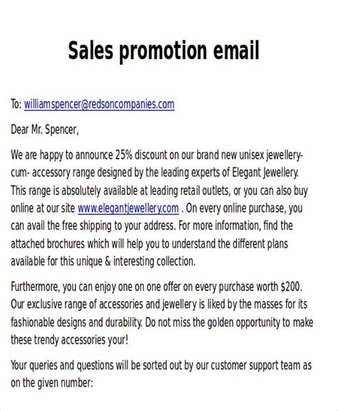 Promotional Email Template