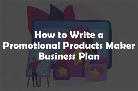Promotional Products Maker Business Plan