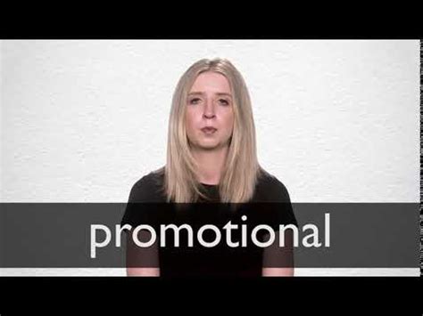 Promotional item definition and meaning - Collins Dictionary