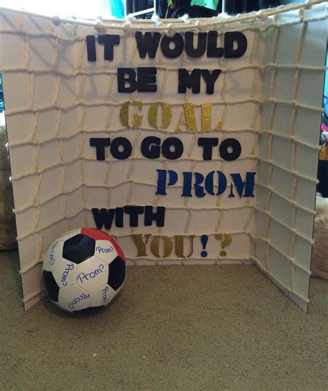 Promposal ideas soccer. Prom is probably nearby, and temperatures are on top, all girls may be planning cute and best prom proposal ideas to go with their perfect partner. Initially, you’re required to have a guy to go for, or maybe even worse, expect that boy you love to propose to you. In case you had that aspect worked out, simply just requesting a man properly ... 
