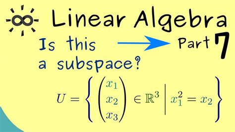 A nonempty subset of a vector space is a subspace if it is closed under vector addition and scalar multiplication. If a subset of a vector space does not contain the zero vector, it …